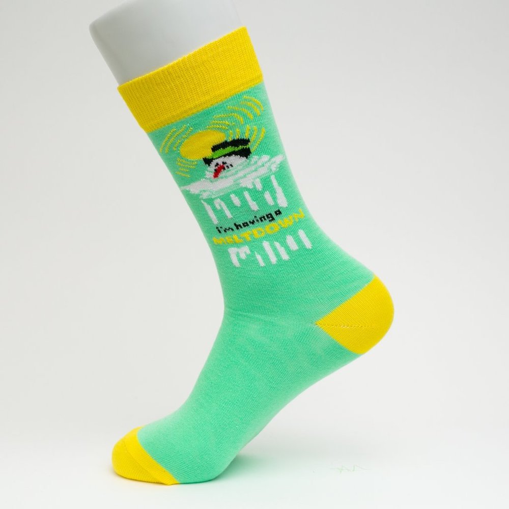 I'm Having A Meltdown Themed Mid Calf Length Socks